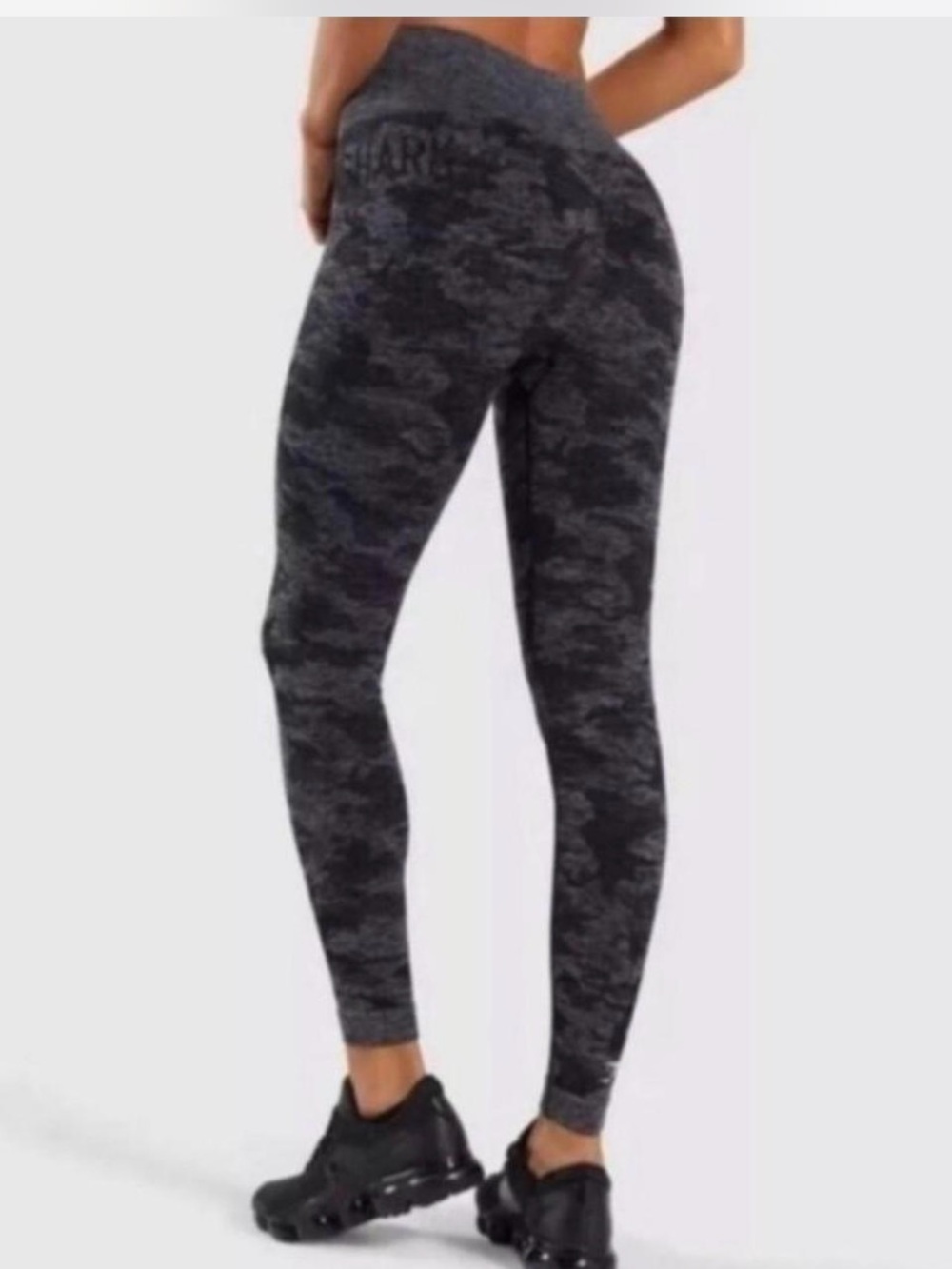 Gymshark Dark Gray Camo High-Waist Leggings